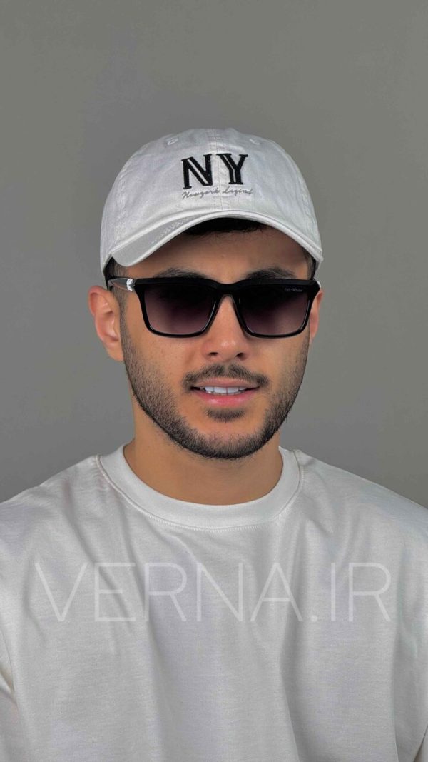 کلاه لبه دار NY سفید1