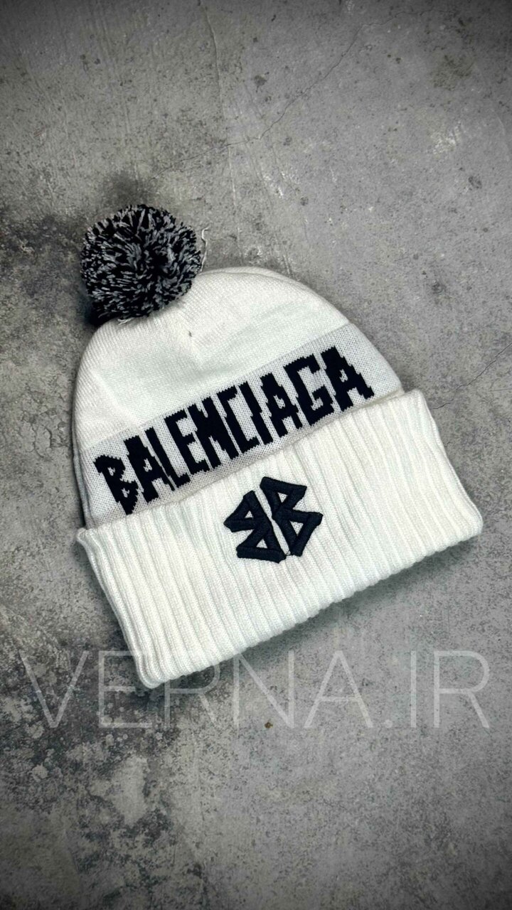 کلاه بافتی BALENCIAGA سفید