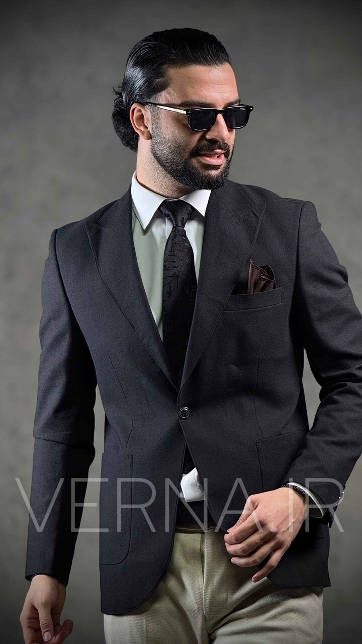 IMG_0420 تک کت مردانه لینن ZARA - Image 1