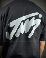 ست تیشرت و اسلش مردانه JJمشکی3