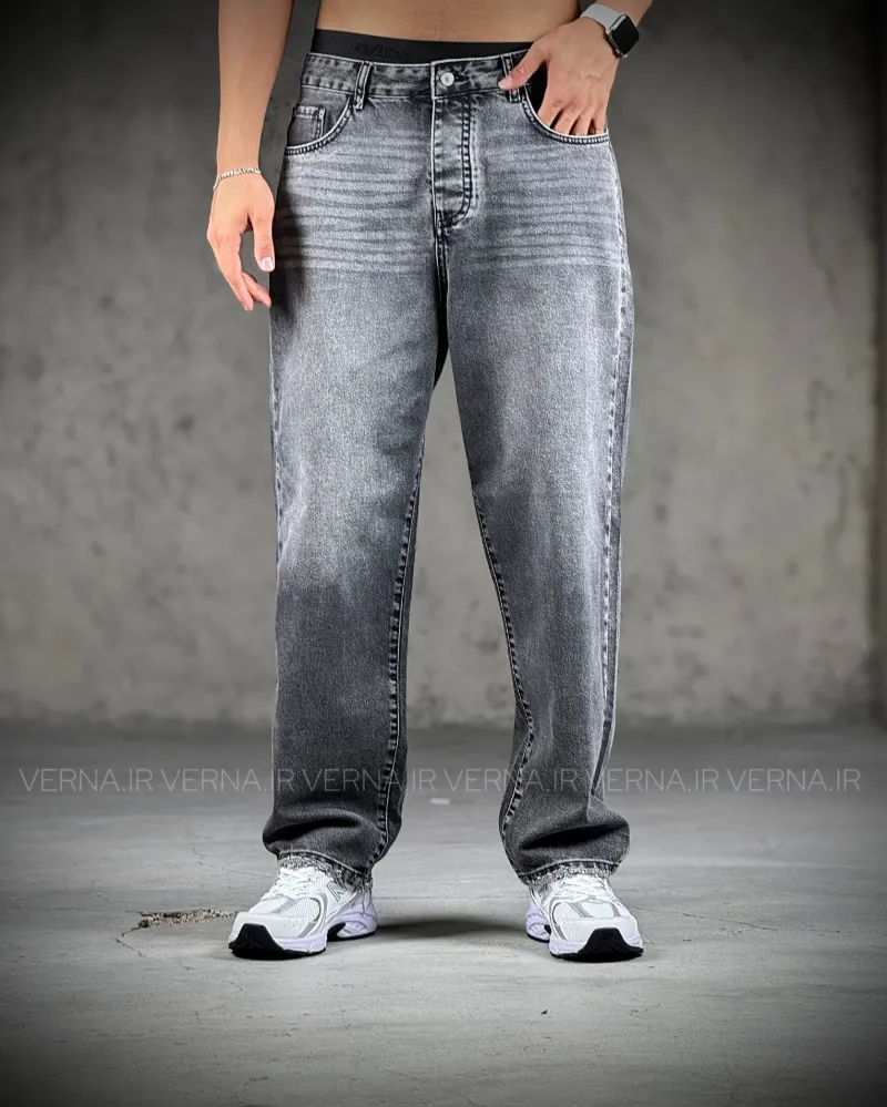 IMG_0293 شلوار نيم بگ مردانه جين LEVIS 583/6طوسی تیره2