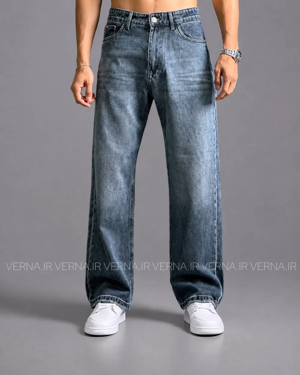 6-5-1405---trousers3-1 (1) شلوار جين بگ مردانه SK4051نقره ابی2