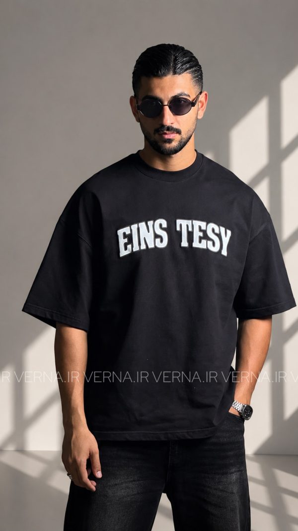 تیشرت باکسی مردانه EINS-TESY مشکی 1