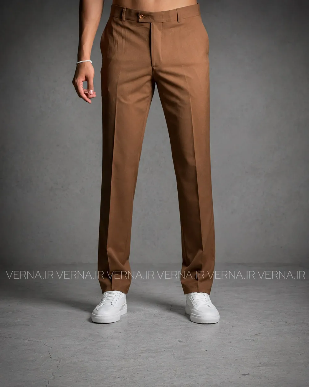 43_1 شلوار پارچه ای مردانه بزیاق ZARA شتری 1