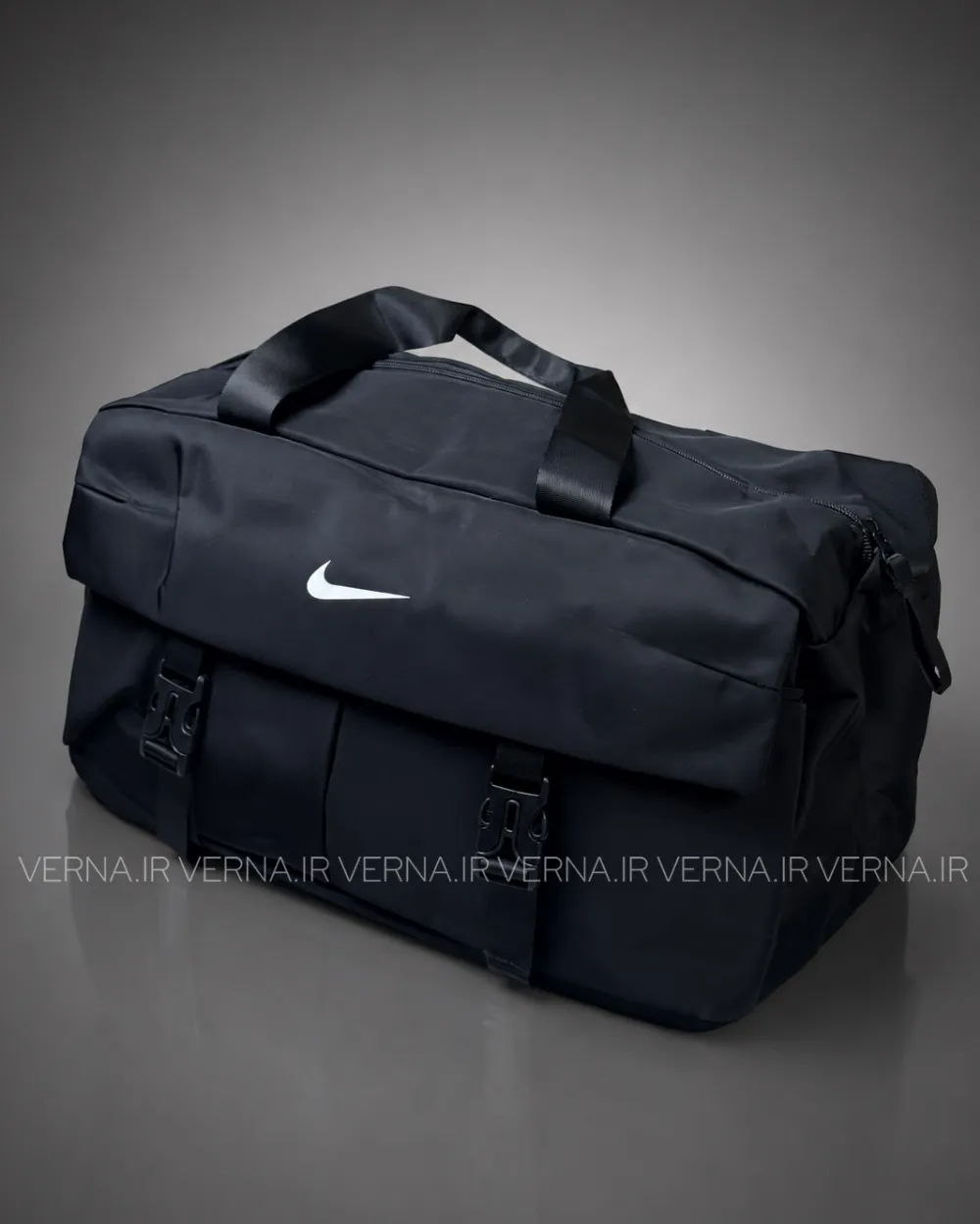 1405-06-11 (1) ساک ورزشی دوقفله جلو جیب NIKE مشکی 1