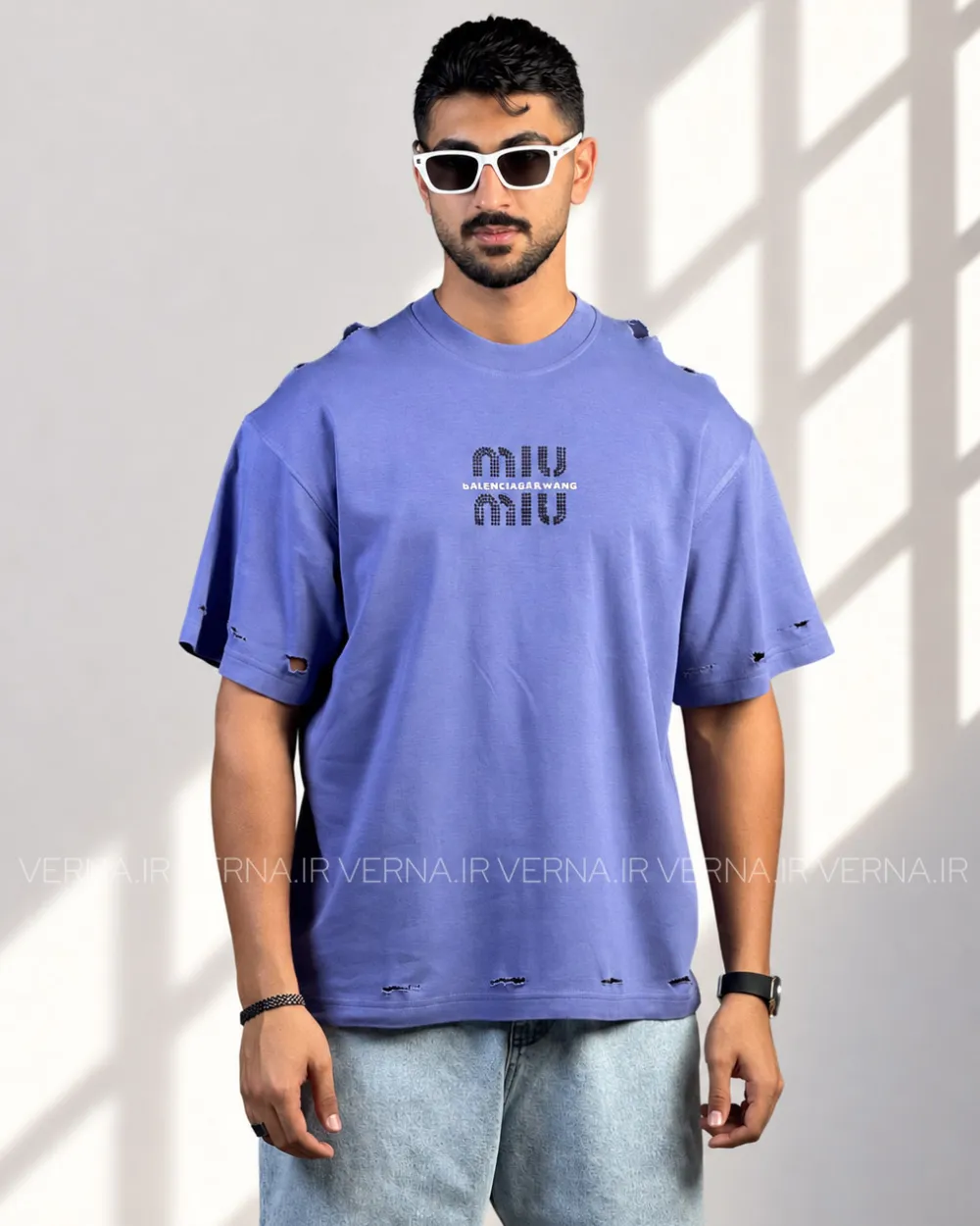 1405-06-15 (2) تیشرت مردانه تک سایز MIU-BL 1