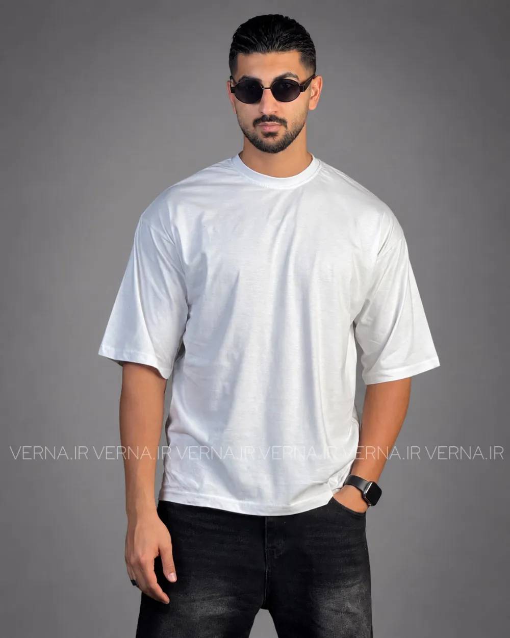 1405-06-28_1 تیشرت مردانه بیسیک دونخ لاکرا ZARA سفید 1
