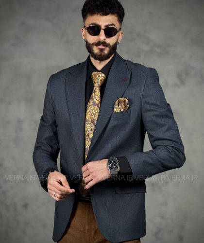 تک کت بزیاق مردانه SKIPPER تک سایزنوک مدادی1