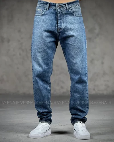 شلوار مام مردانه جین DENIM0203ابی3